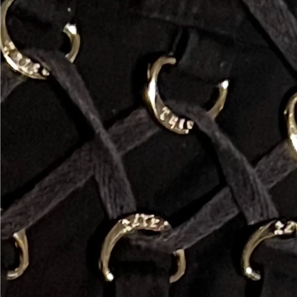 Tripp NYC Black Mini with D ring corset, detachable rings for corset. Goth RARE - Picture 8 of 8